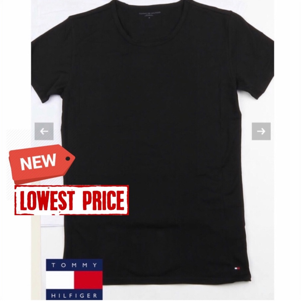 MENS -  (BLACK) TOMMY HILFIGER TEE